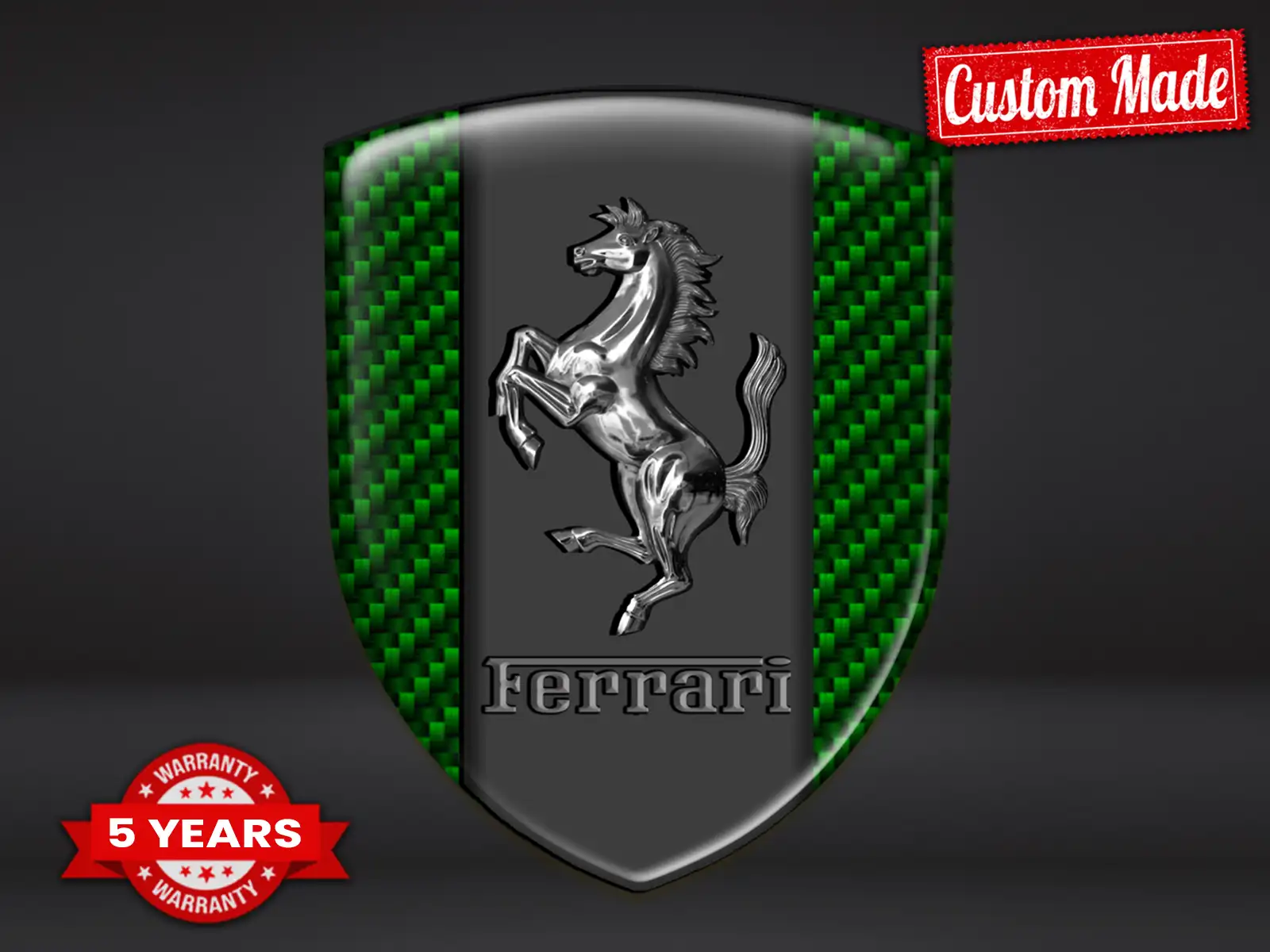 Ferrari Silikonsticker Auto Edition Hochwertig Anpassbar